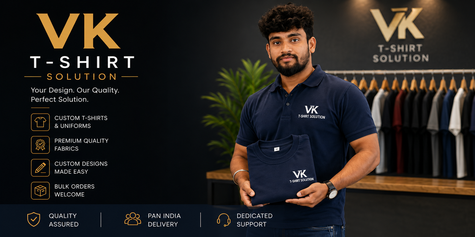 Premium polos trusted by leading corporates — VK Apparel